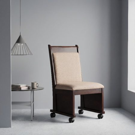 Wooden Low Chair With Wheels