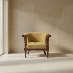 Contemporary One Seater Wooden Sofa