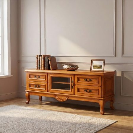 Timeless Wooden TV Unit