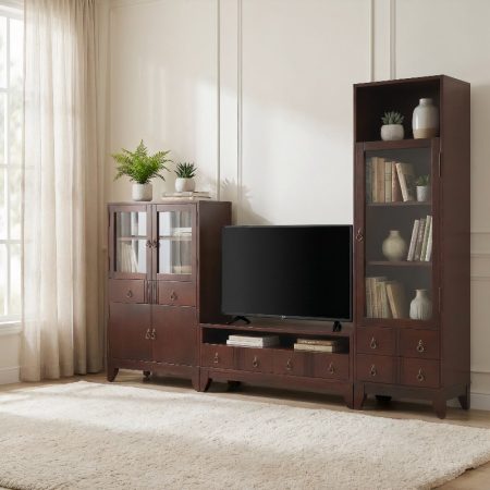 Spacious Wooden TV Unit