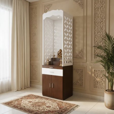 Wooden Temple With Storage